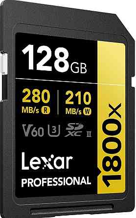 Карта памяти Lexar 128GB Professional 1800x UHS-II SDXC Нова. Харьков