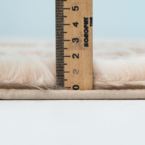 Килимок для підлоги еко-хутро Tweed 160*220см бежевий Дариана Житомир - изображение 2