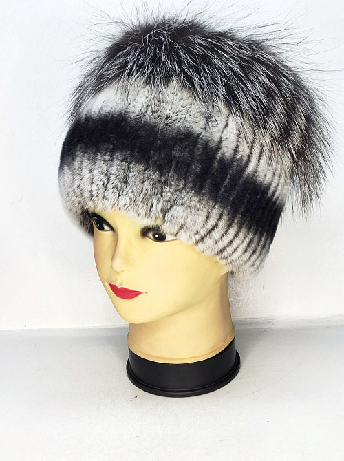 Меховая шапка женская кубанка Софи Шиншиловый Харьков - изображение 1