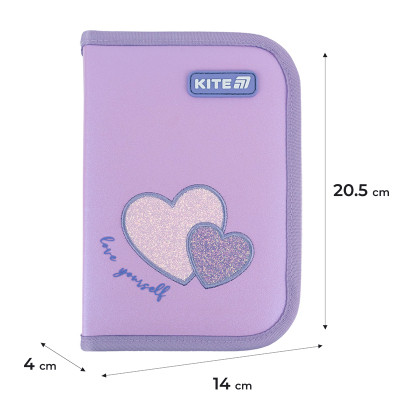 Пенал Kite 621 Sweetheart, 1 відділення, 1 відворот (K25-621-1) Винница - изображение 2
