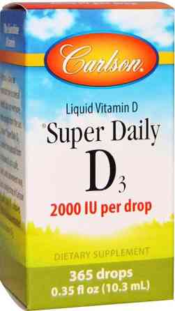 Вітамін Д3 рідкий Vitamin D3 Carlson 2000 МО 10,3 мл Київ