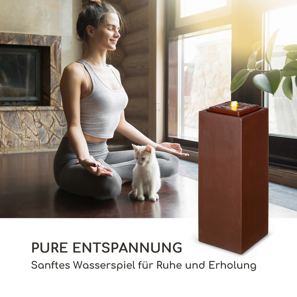 Садовий фонтан Мессіна LED 30 x 84 x 30 см Цемент Мідь (Німеччина, читати опис) Рівне - фото 3