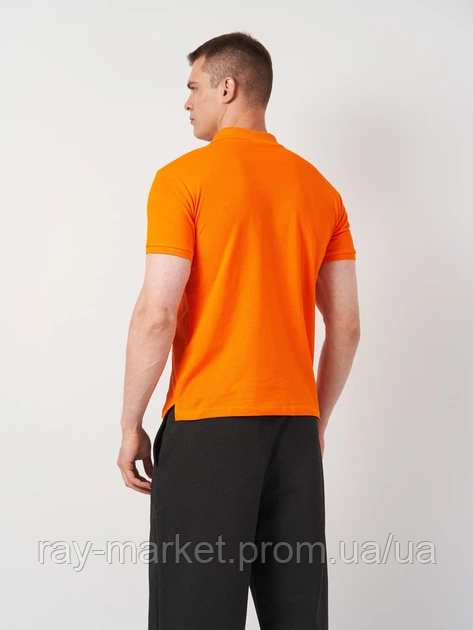 Футболка поло чоловіча помаранчева RAY BASIC M0201 Київ - фото 3