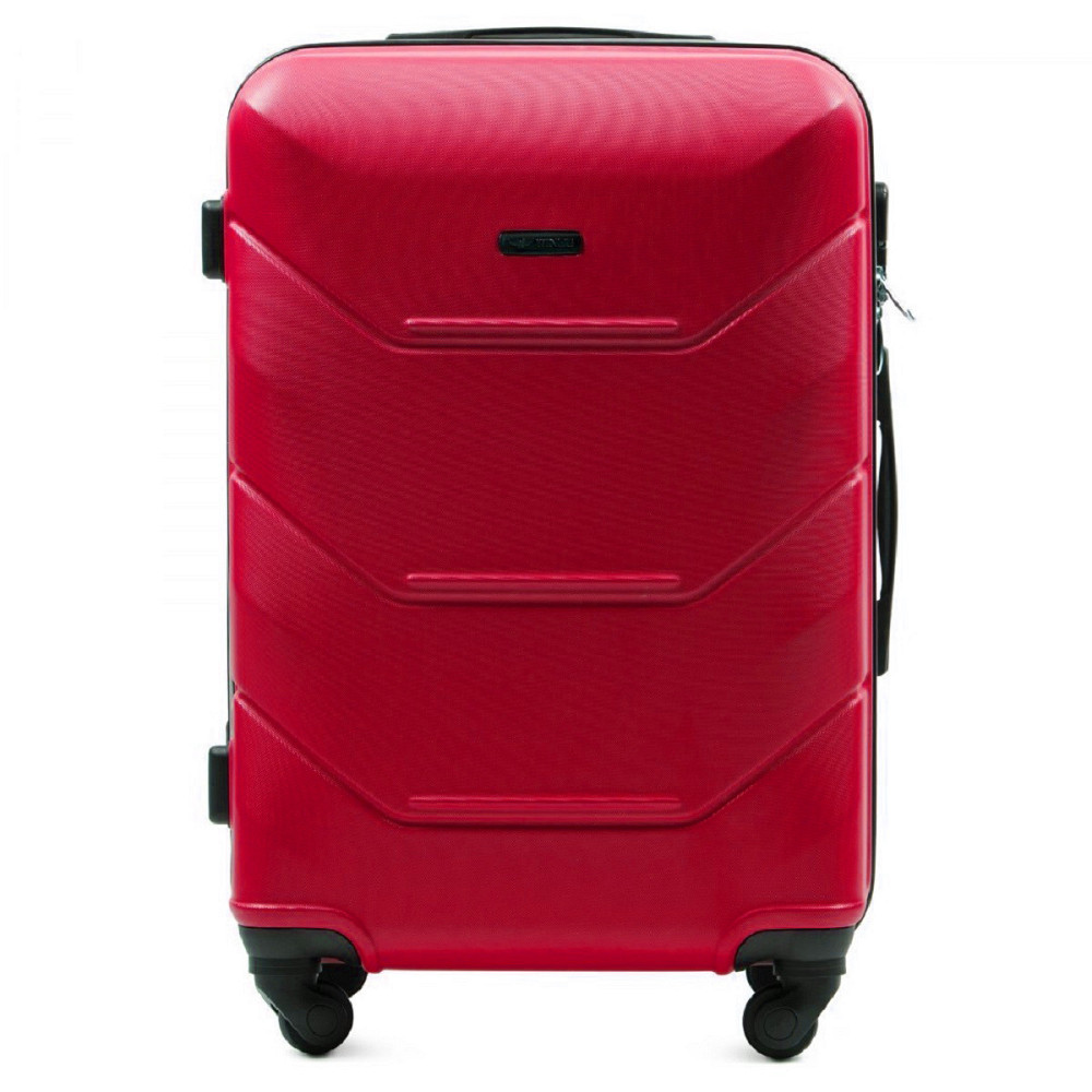 Валіза пластикова WINGS 147 середня 65 см червона Київ - фото 2