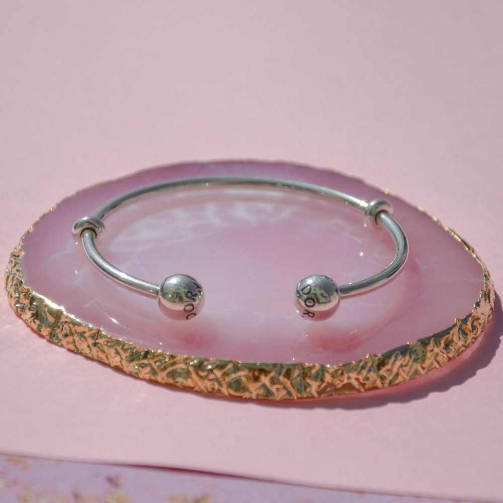 Срібний браслет для намистин Пандора -банглвідкритий 596477 MasterSem Київ - фото 5