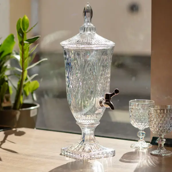 Лимонадниця Crystal Trinity 2 літри з краном для соку мохіто молока напоїв HP-19-301 Коломия - фото 3