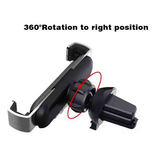 Автомобильный держатель,на решетку воздуховода под телефон JTC02, серый Каменец-Подольский