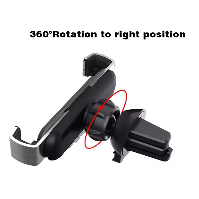 Автомобільний тримач, на решітку повітропроводу під телефон JTC02, сірий Кам'янець-Подільський - фото 2