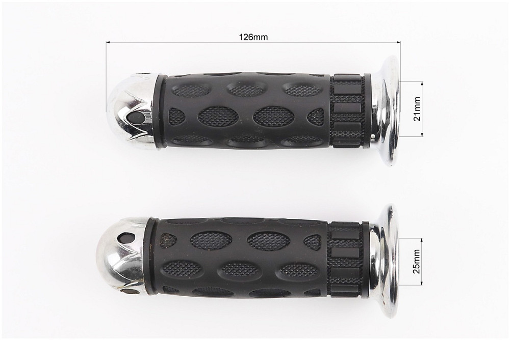 Рукоятка керма лів./пр. к-кт з хром. наконечниками, тип 2 Київ - фото 2