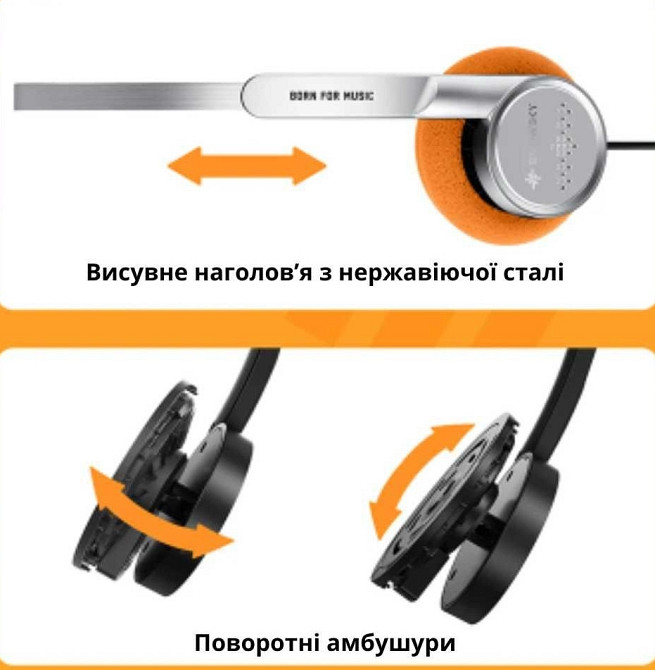 Навушники Snowsky | FiiO Wind 3.5mm ON-Ear з мікрофоном. Харків - фото 7