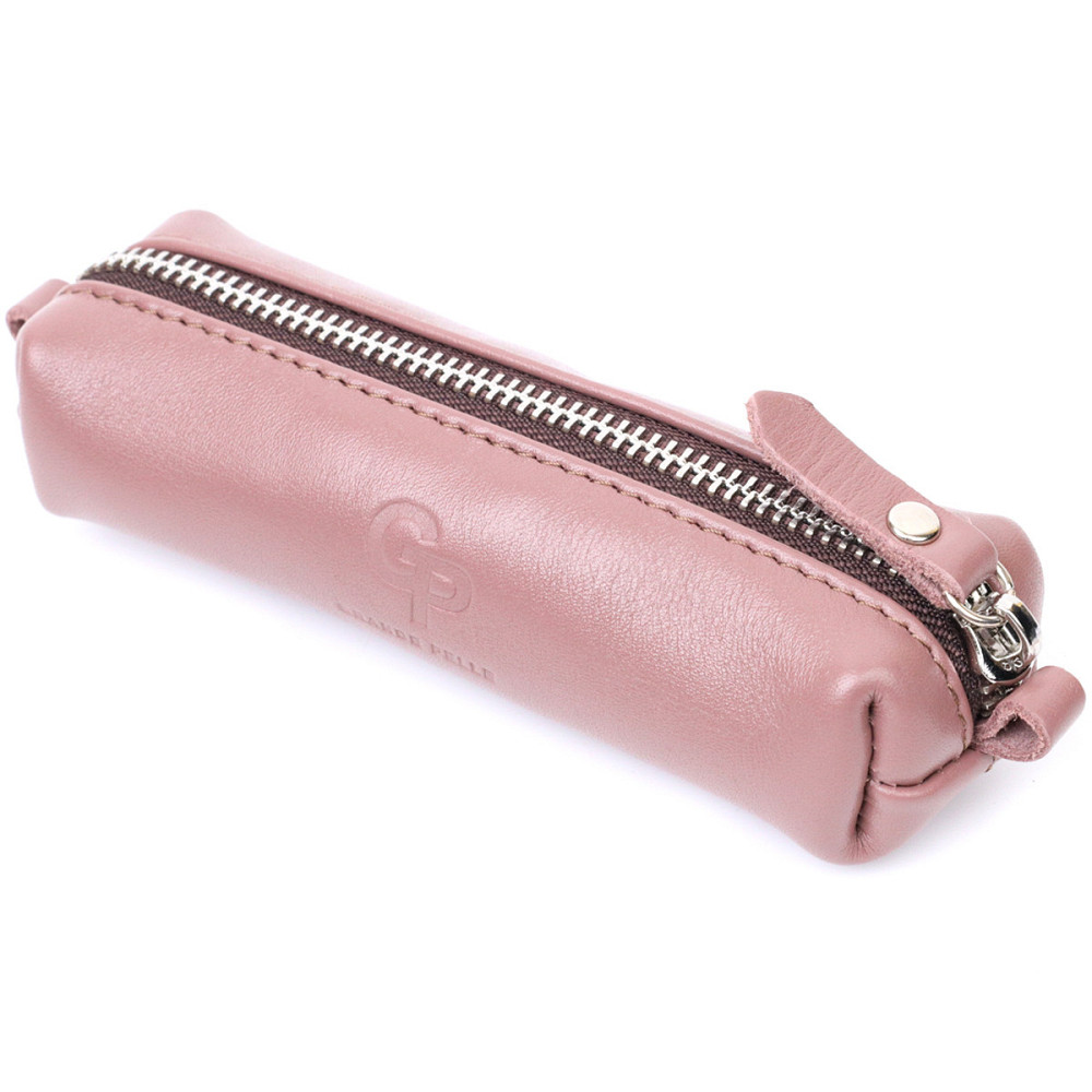 Стильна жіноча шкіряна ключниця GRANDE PELLE 16791 Пудровий Київ - фото 9