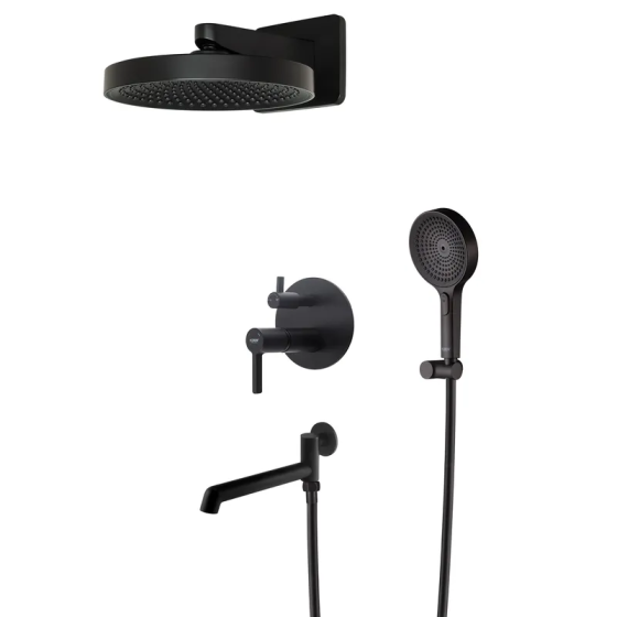 Вбудована душова система Koer KB-66029-05 3 функції Колір чорний (KR5492) ( 22630 ) Харьков