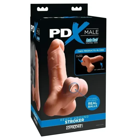 Реалістичний мастурбатор член PDX Male Reach Around, 24,1 см Sex Aura Київ