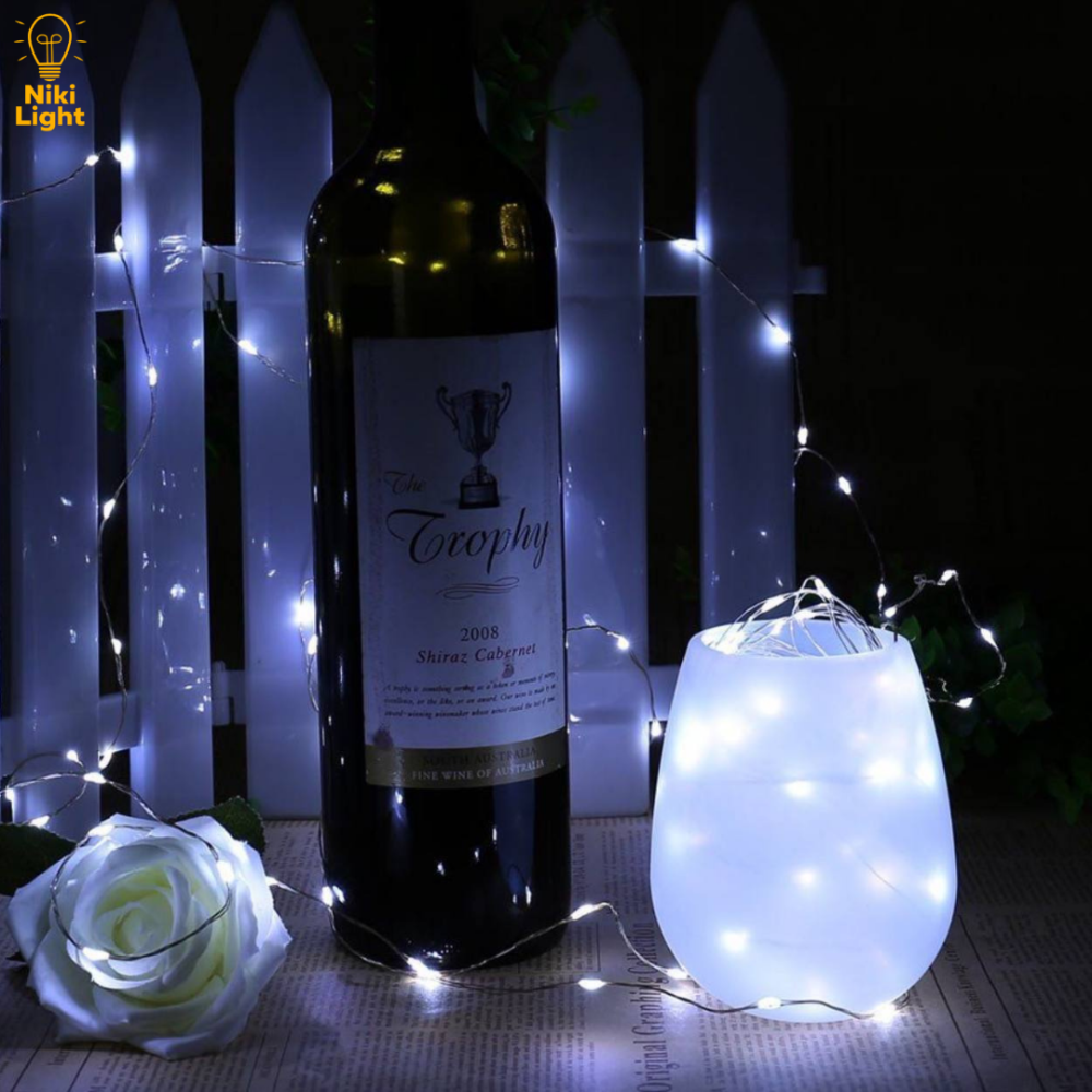 Гірлянда роса 20 метрів гірлянда капля роси з режимами Niki Light 200 лед гірлянда на пульті вулична гірлянда 220в біла Київ - фото 8