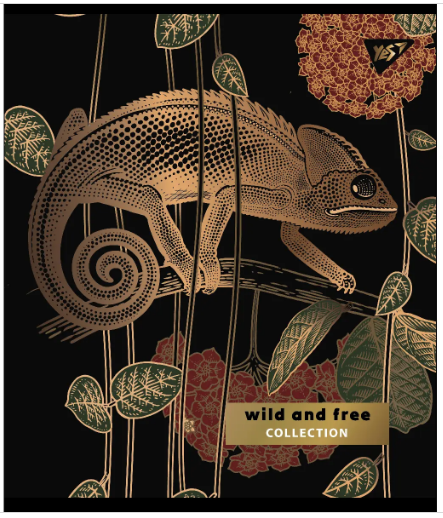 Зошит для записів А5/48 лін. "YES" "Wild and free" мат. ВДЛ+ УФ-виб+Pantone Gold 766891, шт Київ - фото 1