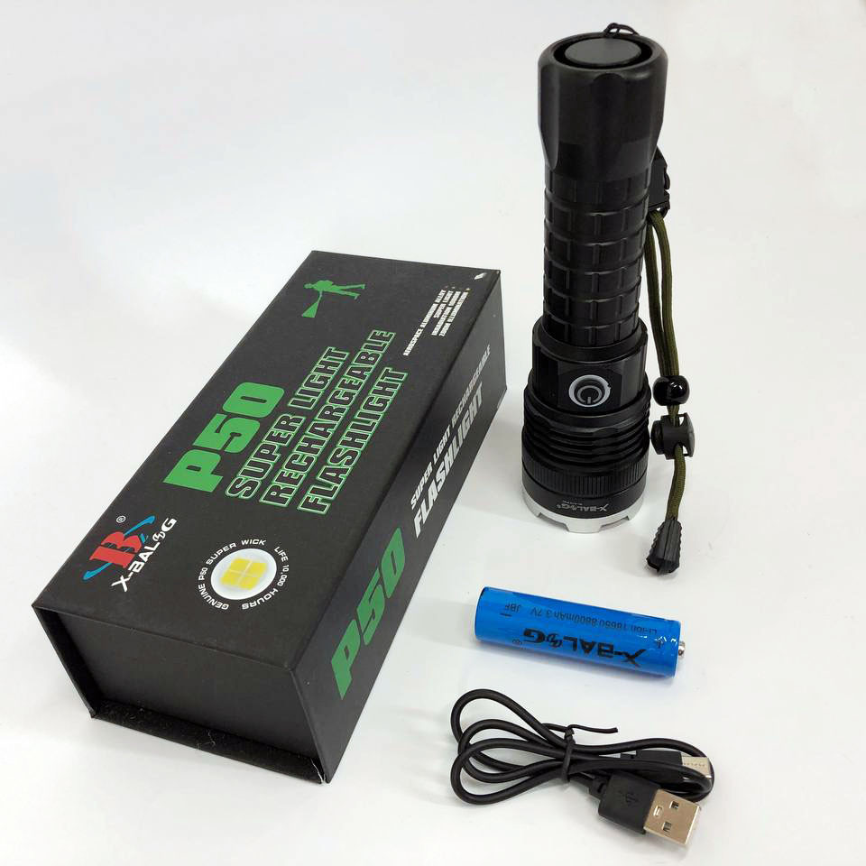 Фонарь ручной металлический, Многофункциональный тактический фонарь Алюминиевый 18650 QM-45 Львов - изображение 2