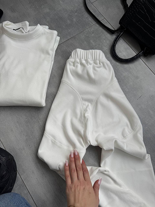 Жіноча базова тепла та приємна термобілизна пума Білий, 42 Одеса - фото 2