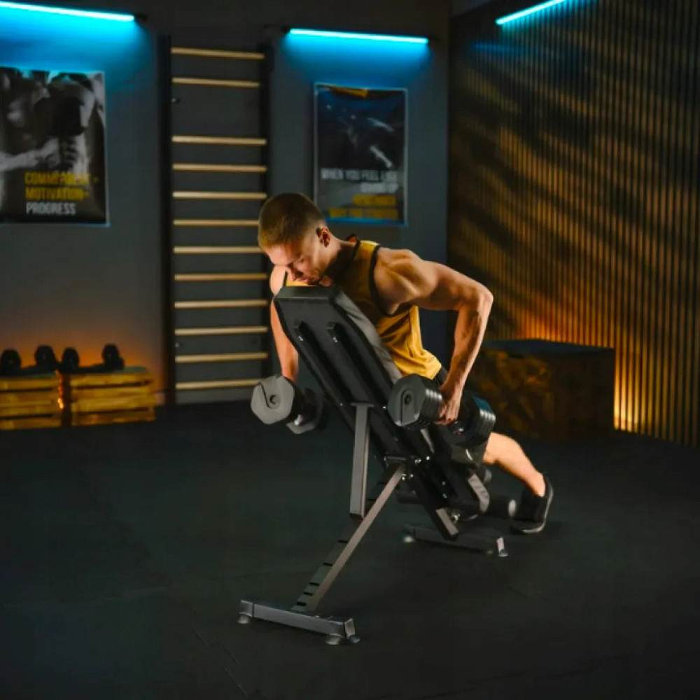 Тренировочная скамья для дома и спортзала регулируемая с раскладная Спортивная скамья для тренировок TX-150B Киев - изображение 8