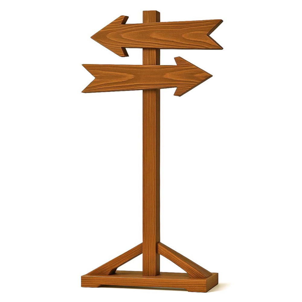 Напольная стрелка-указатель 