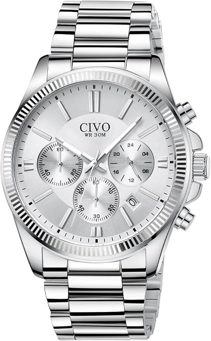 Чоловічий наручний годинник CIVO 8351 Silver Луцьк - фото 1
