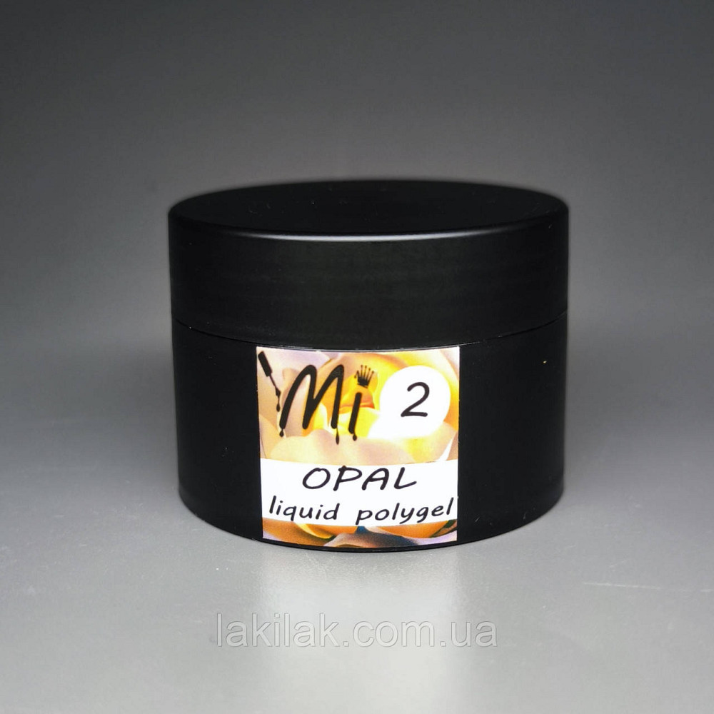 Рідкий полігель Мі OPAL #2 персик з шимером 30мл (баночка) Херсон - фото 1