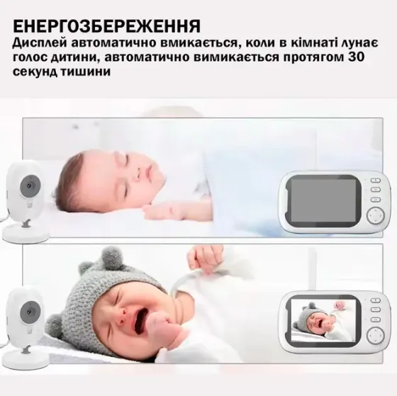 Видеоняня с дисплеем для мамы и детей для наблюдения камера и аудио связь ABM600 Коломия
