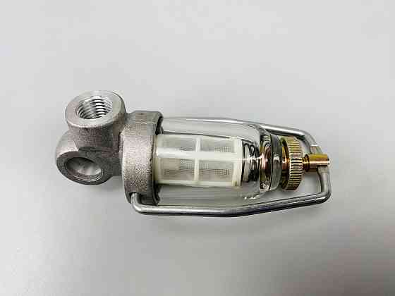 Фільтр універсальний багаторазовий скляна колба кріплення М14х1.5 пластиковий змінний елемент всередині Мукачево