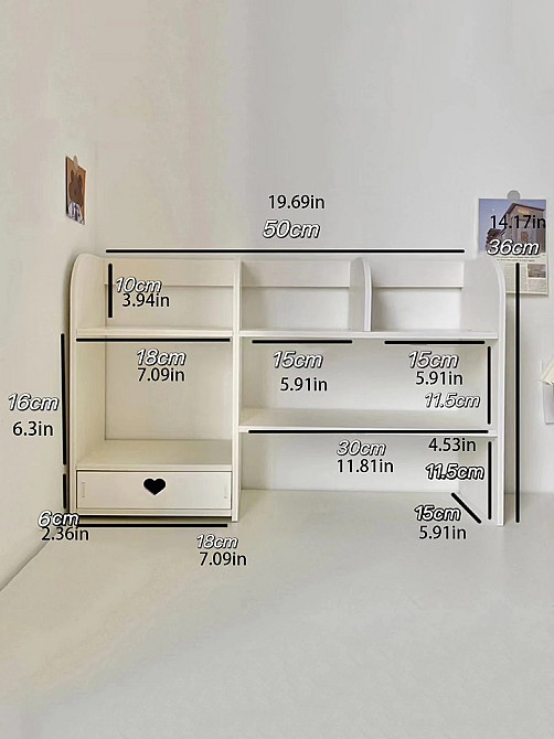 Органайзер настольный для офиса и дома на рабочий стол White Винница - изображение 2