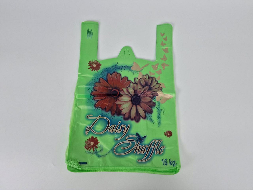 Пакет Майка п/е (29*46) "GS" Daisy Shuffle салатова (250 шт./пач.) (250 шт.) Харків - фото 1