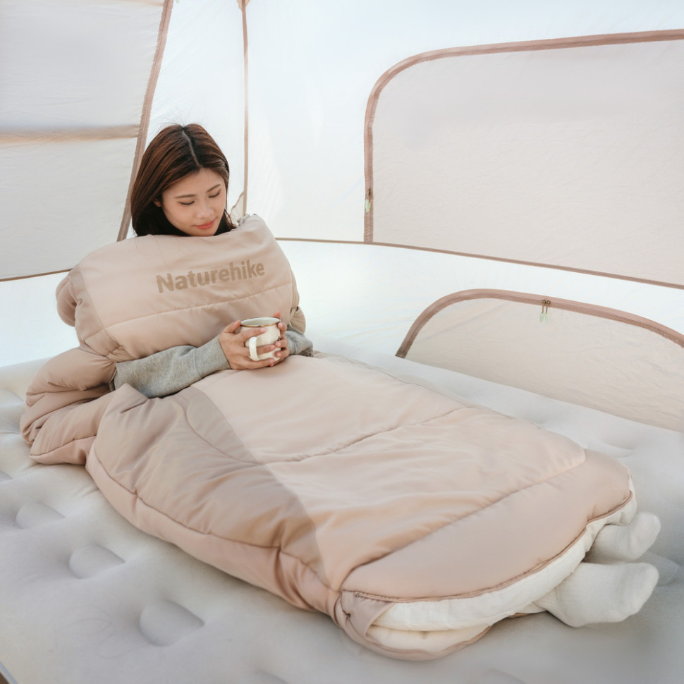 Спальний мішок овальний Naturehike PS200 CNK2350WS026 (Бежевий) Вінниця - фото 2