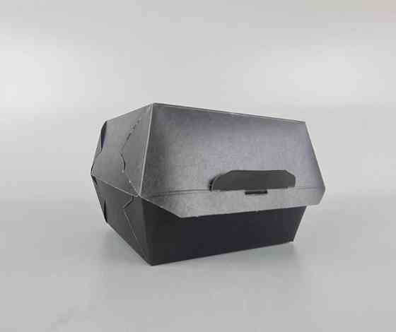 Коробка клейова "БУРГЕР Black" 145*145*100 ламінована (50 шт.) Харків