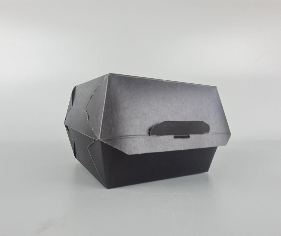 Коробка клейова "БУРГЕР Black" 145*145*100 ламінована (50 шт.) Харків - фото 2