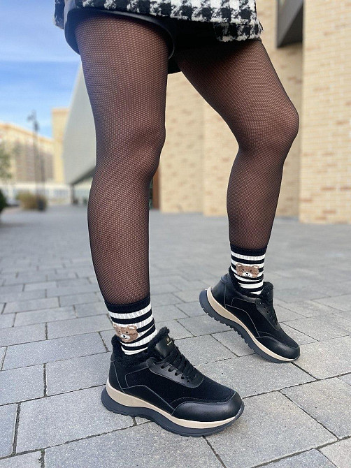 Ditas Кросівки жіночі DITAS MK-15 чорні (зима, шкіра+замша натуральна) (5310) 38р.39р.40р. 38 Коломия - фото 1