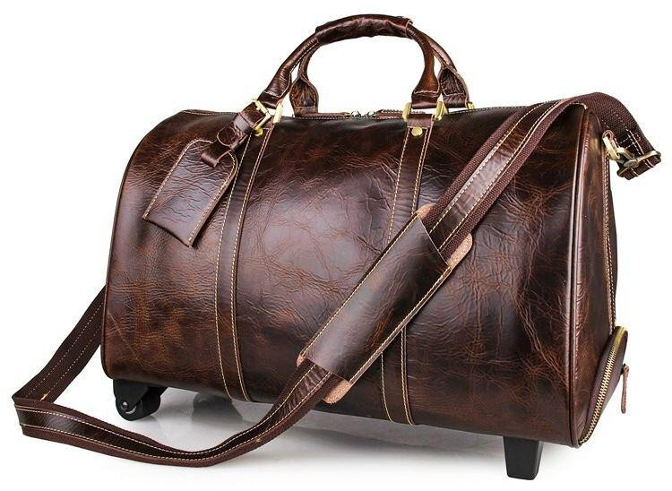 Сумка дорожня Vintage 14254 на колесах Коричнева Київ - фото 1