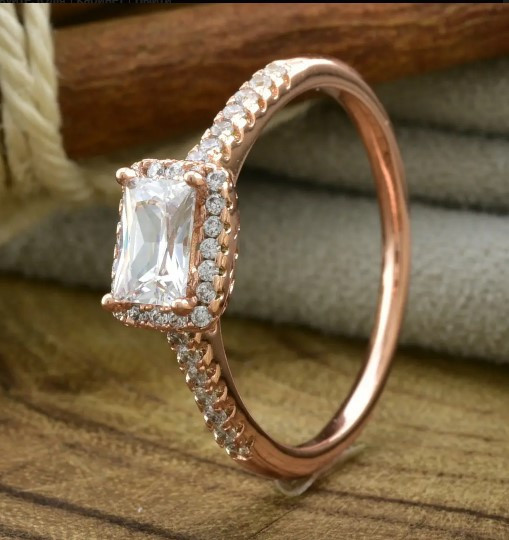 Кольцо Xuping 14653, 20 размер (ширина 6мм), белые фианиты, позолота РО Киев - изображение 4