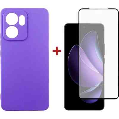 Чохол до мобільного телефона Dengos Oppo Reno 13F 4G Case Carbon + 2 Glass (Purple) (DG-CTG2P-23) Вінниця