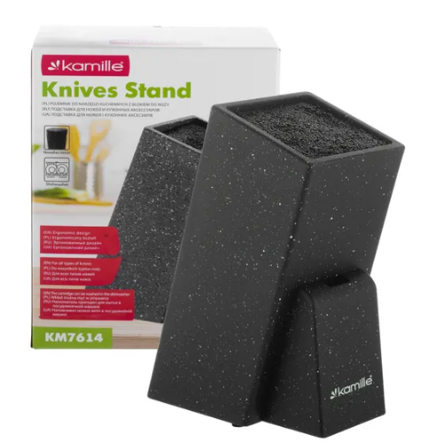 Підставка для ножів 10,6*10,6*25,7см з наповнювачем 7614 KAMILLE Житомир