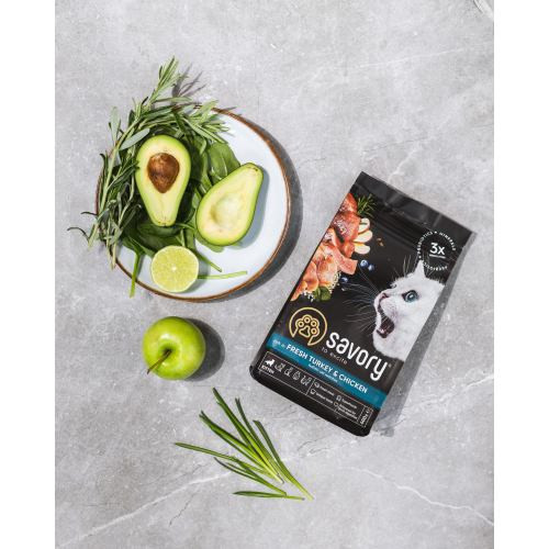 Корм сухий Savory Kitten rich in Fresh Turkey and Chicken для кошенят всіх порід зі свіжою індичкою та куркою 400 г Київ - фото 6