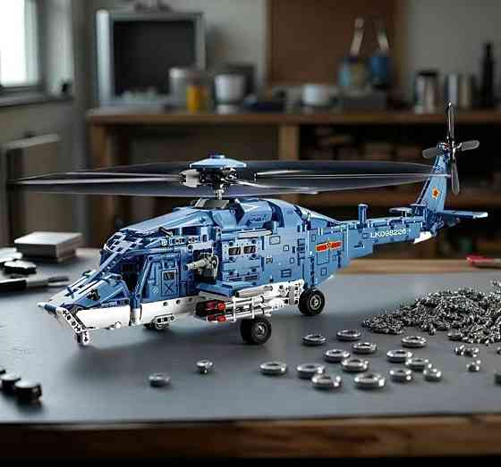 Конструктор Большой Вертолет 2001 деталей — Lego Toylinx, совместимый с LEGO Technic, военный вертолет Киев