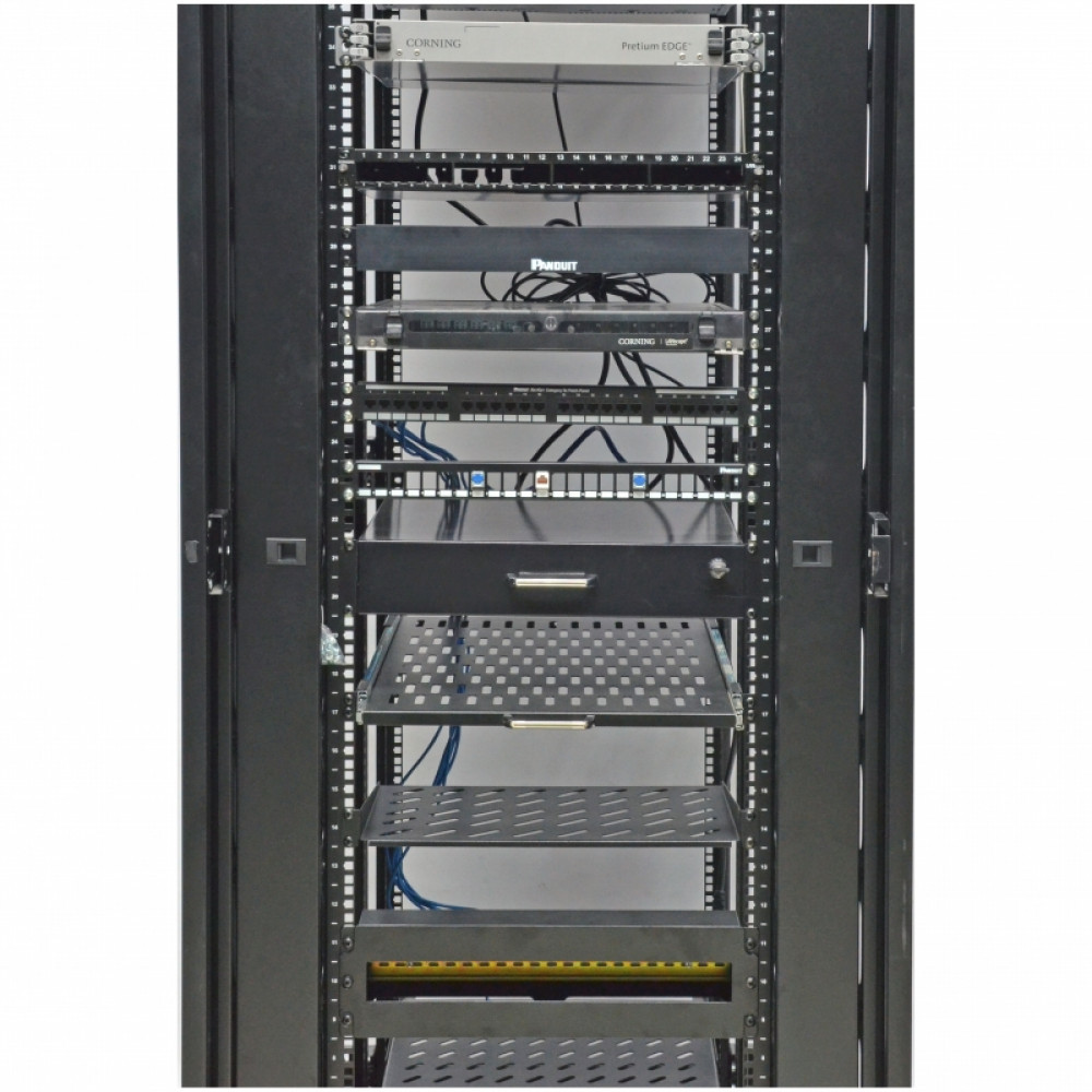 Боковий організатор кабелю з кришкою до шаф CMS MGSE 42U, чорний Киев - изображение 7