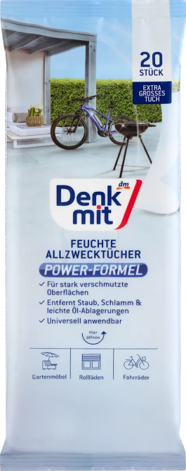 Denkmit Feuchte Allzwecktücher Power Formel 20 St Вологі універсальні серветки Львів - фото 1