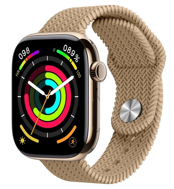 Розумний смарт-годинник HK10 Pro Max Бежевий Київ - фото 2