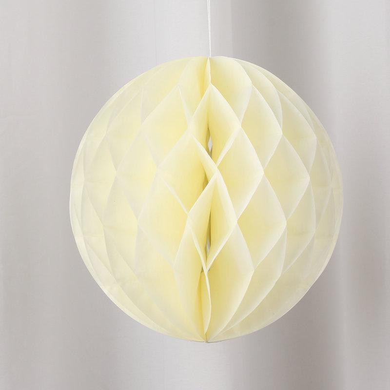 Шар соты бумажный 15 см кремовый Киев - изображение 1