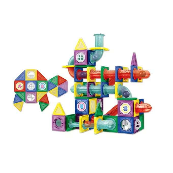 Конструктор магнітний трубчастий різнокольоровий різнокольоровий на 148 деталей Київ - фото 1