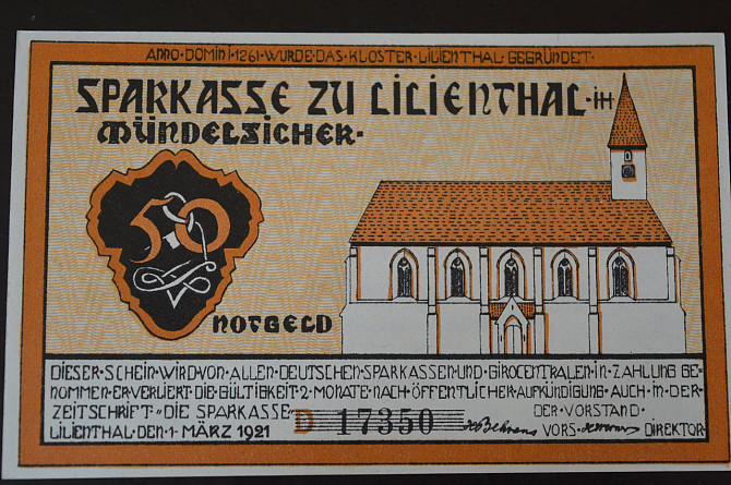 Германия. Нотгельд. 50 Pf 1921 года ( 3 ) Полтава - изображение 1