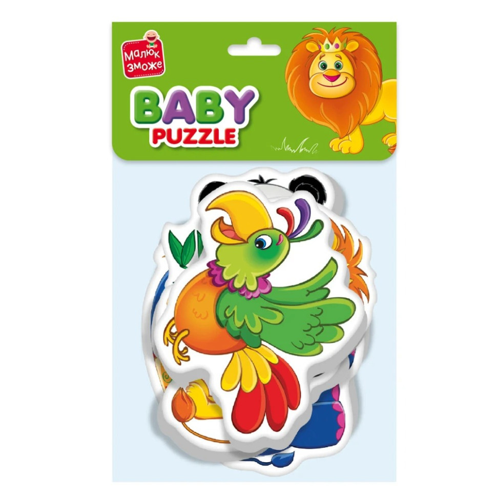 Дитячі бебі пазли "Зоопарк" VT1106-85 картинки - 4 шт Вінниця - фото 1