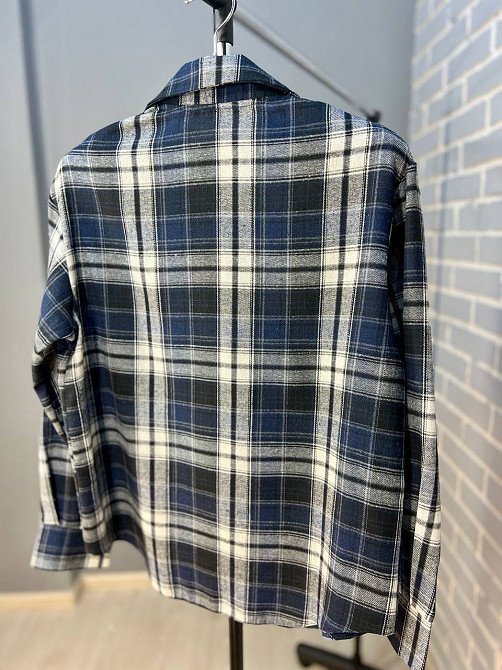 Сорочка жіноча Ariadna 8051 картата оверсайз байкова one size, темно-синій, one size Київ - фото 13