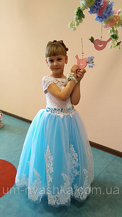 Длинное нарядное платье Дианочка Синее на 4-5, 6-7, 8-9 лет Кривой Рог - изображение 7