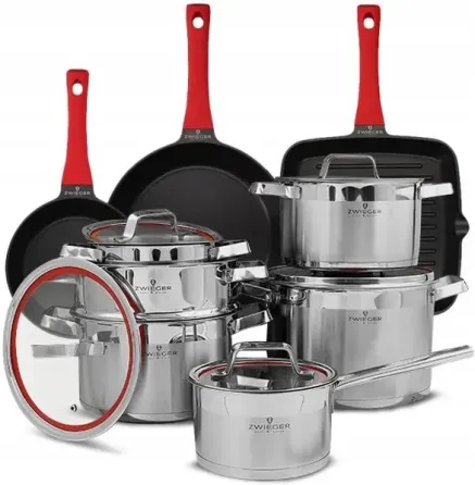 Zwieger Klassiker Комплект Garnków 11el. + Сковорідки Obsidian 20/28cm (ZWKK5) Киев