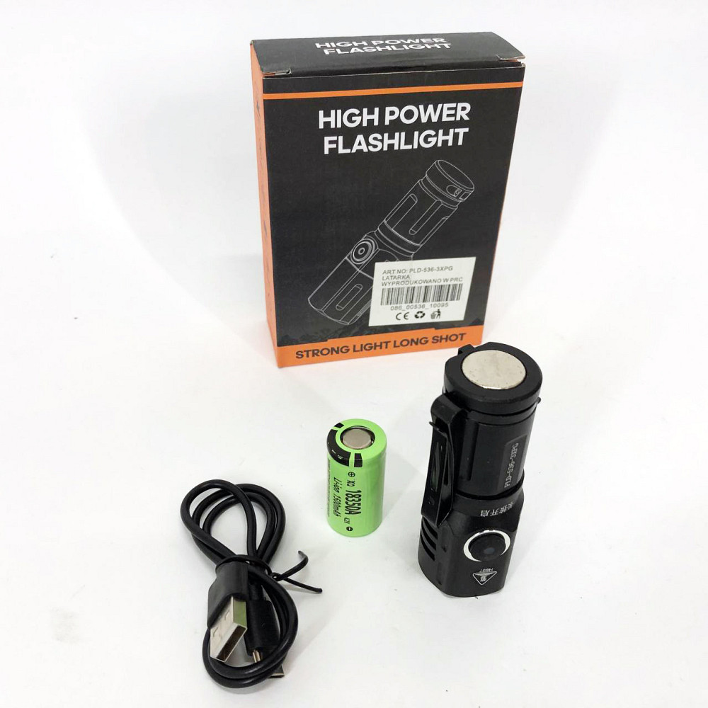 Военный армейский фонарик нашлемный PLD-536-3XPG, Светодиодный прочный фонарик, Фонарь супер яркий DG-29 Львов - изображение 3